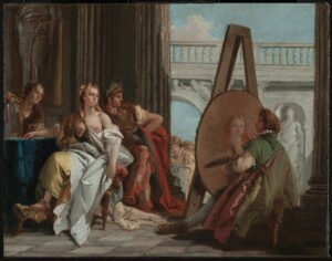 Alexander the Great and Campaspe in the studio of Apelles, by Giovanni Battista Tiepolo